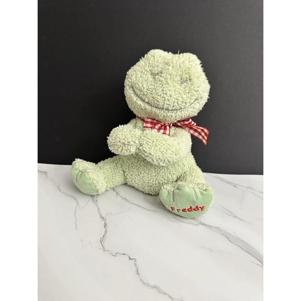 VTG 2002 Kids II Bright Inspirations FREDDY FROG Prayer Friend 7" Plush WORKS!